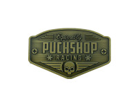 Sticker "Puchshop Racing Equipped" enamel RealMetal 6x3.2cm