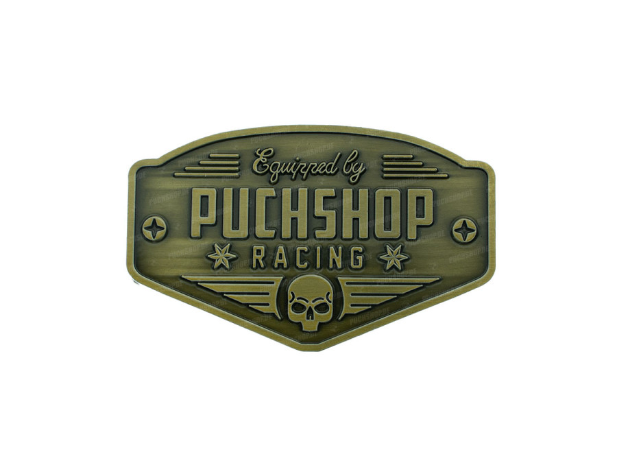 Sticker "Puchshop Racing Equipped" enamel RealMetal® 6x3.2cm product