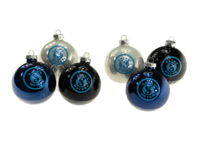 Christmas ball ornament with Sachs logo set product
