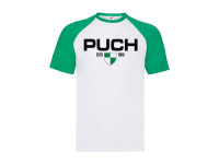T-shirt Puch Classic / Retro wit groen 2023