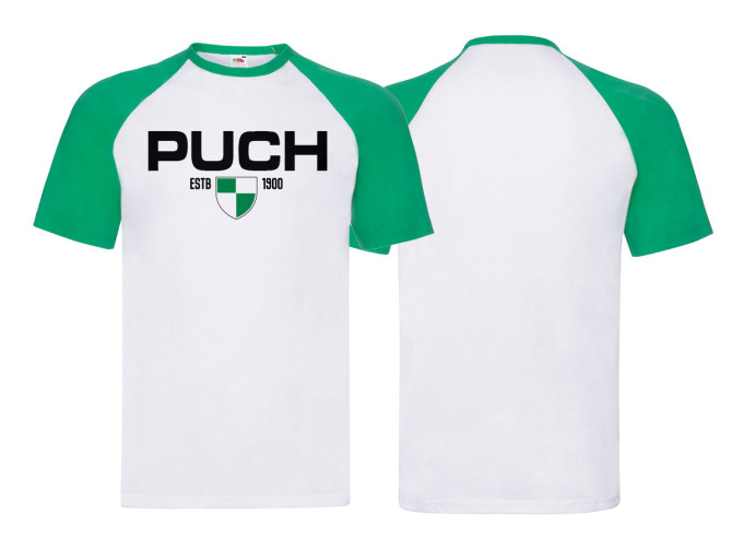 T-shirt Puch Classic Retro white / green (S-XXL) product