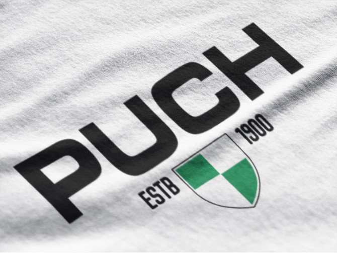 T-shirt Puch Classic / Retro white green 2023 product