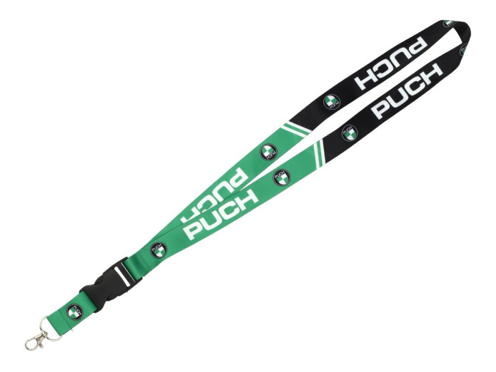 Lanyard with Puch logo green / black