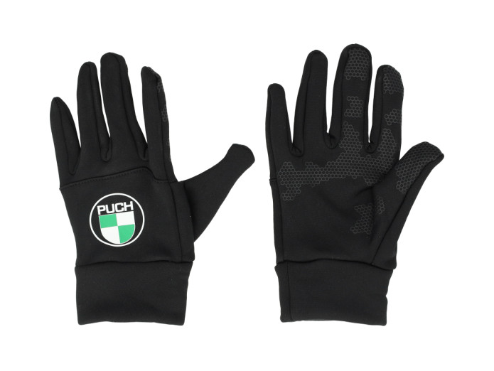 Glove softshell with Puch logo black (L / XL)