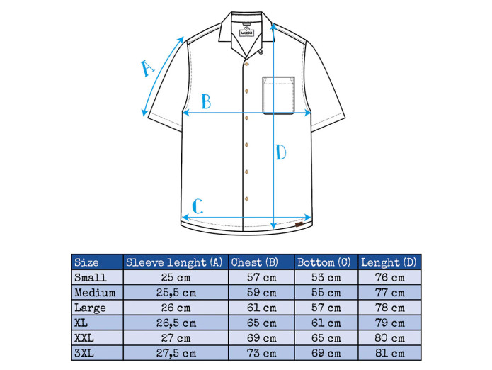 Hawaiian Shirt Lakor "Red Puch" Star White (S-XXXL)