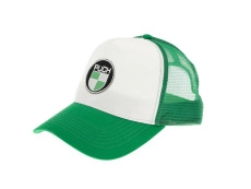 Pet Puch logo Patch groen / wit truckers cap 