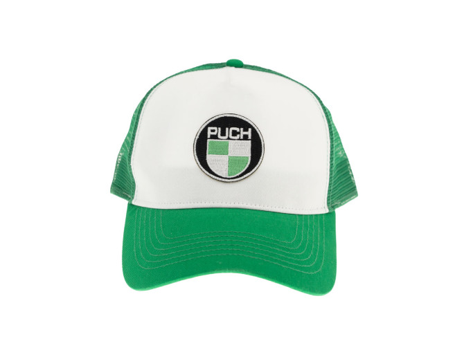 Kappe Puch Logo Patch Grün / Weiß Truckers cap  product