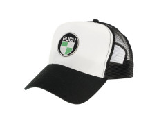 Cap Puch logo patch black / white truckers cap
