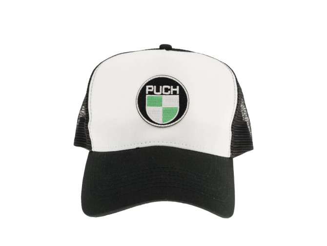 Pet Puch logo Patch zwart / wit truckers cap  product