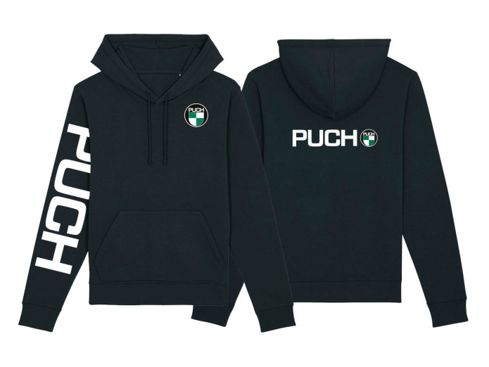 Hoodie Puch logo and sleeve print black (S-XXXL)