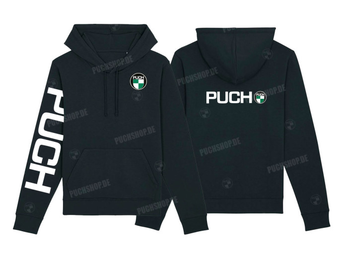 Hoodie Puch logo and sleeve print black (S-XXXL)