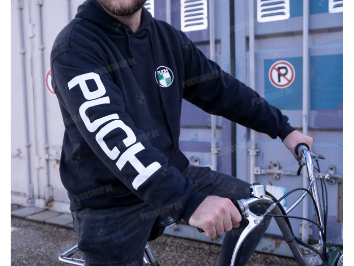 Hoodie Puch logo and sleeve print black (S-XXXL)
