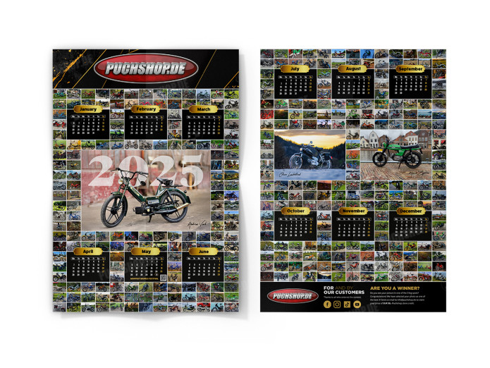 Kalender Puchshop Kundenausgabe 2025 - Von und für unsere Puch-Kunden