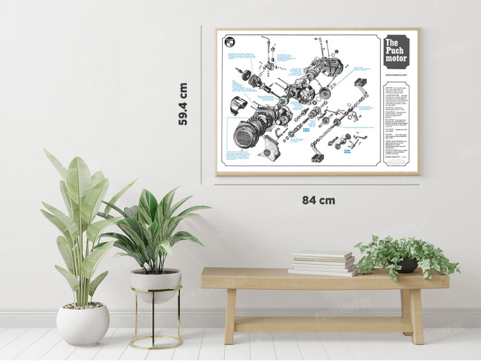 Poster "The Puch Motor" A1 (59,4x84cm)