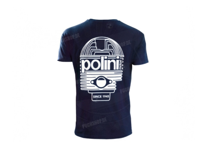 T-shirt Polini Blue Line cilinder blauw in maat XL