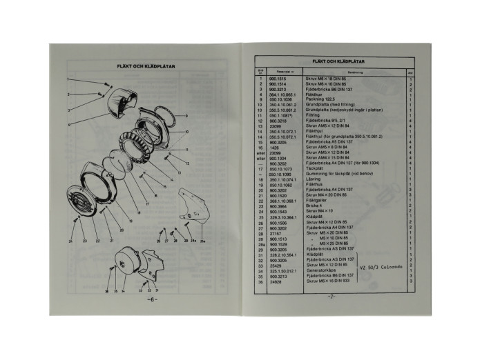 Puch VZ50 / Colorado / Dakota onderdelen catalogus NTS
