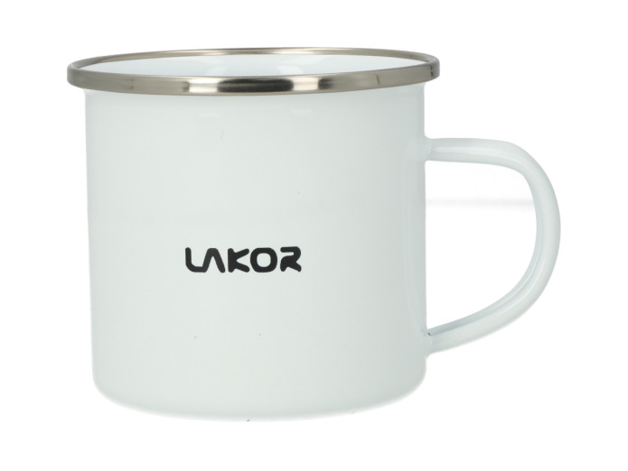 Lakor Puch Ocean Blue Mok wit 350ml – Iconisch Puch Maxi Design