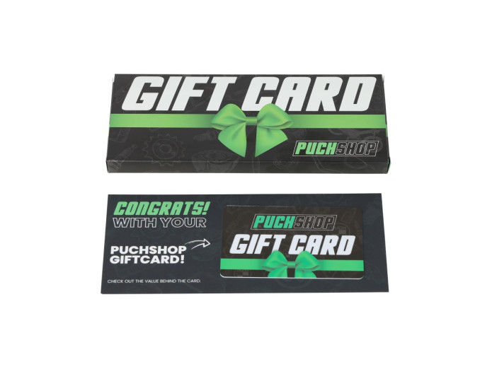 Puchshop giftcard physical with present box