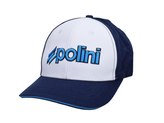 Cap Polini blue with white