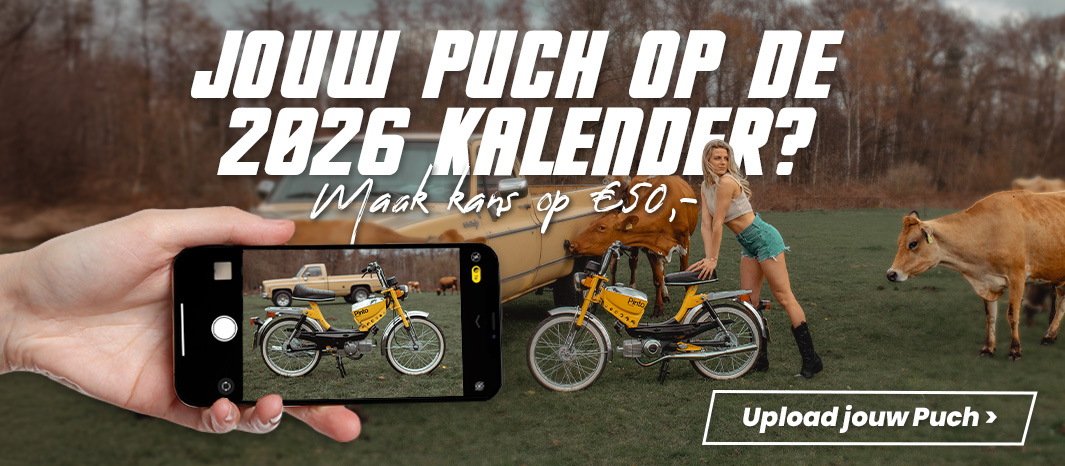 Stuur je Puch foto in voor de Puchshop Puch kalender 2026!