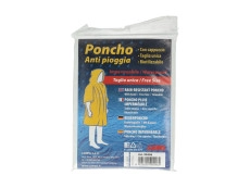 Rain poncho with hood PE