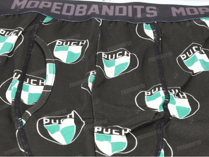Men's Boxershort black with Puch logo Moped Bandits®