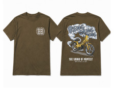 T-shirt Reng Deng Deng Tomos - Officieel Mopfest donkerbruin (S-XXL) T-shirt Reng Deng Deng Tomos - Officieel Mopfest donkerbruin (S-XXL)