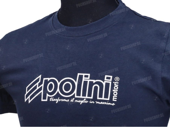 T-Shirt Polini Motori Blau im Grosse L