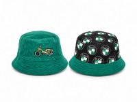 Bucket hat Puch reversible zwart groen