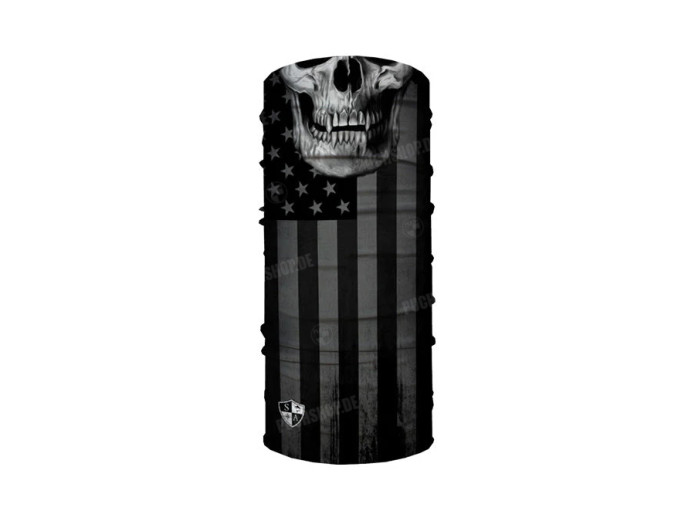 Face shield SA Blackout American Flag Skull