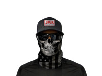 Face Shield SA Blackout American Flag Skull