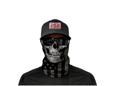 Face shield SA Blackout American Flag Skull Face shield SA Blackout American Flag Skull