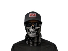 Face shield SA Blackout American Flag Skull Face shield SA Blackout American Flag Skull