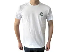 T-shirt wit met Puch logo voor- en achter
