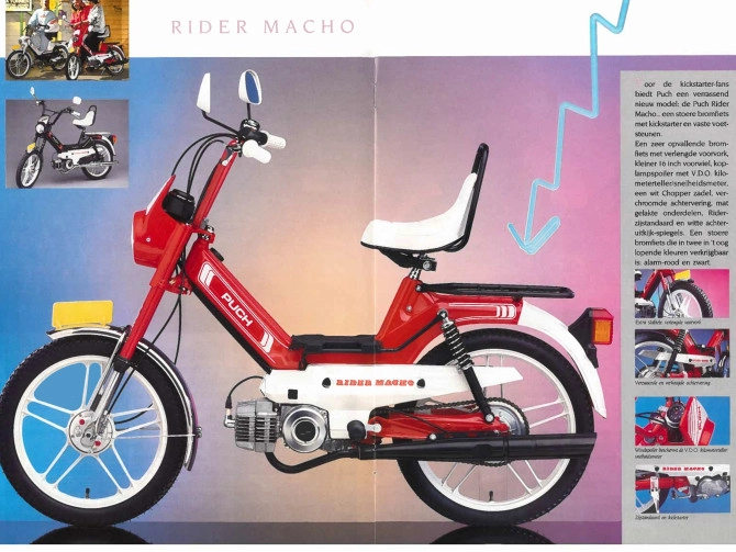Exhaust Puch Maxi / E50 28mm Jamarcol original model with Puch Logo 2-pieces black product