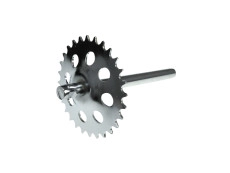 Pedal crank shaft Puch Maxi 210mm 28 teeth stock Fast Arrow