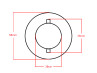 Fuel cap bajonet lock 30mm Puch Maxi black with lock