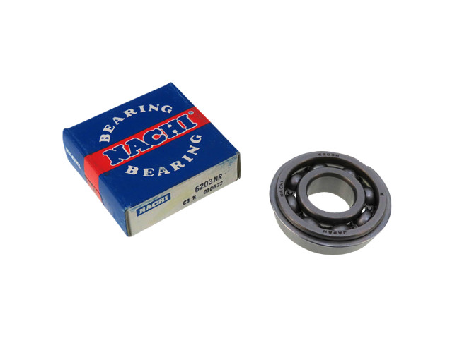 Bearing 6203 NR C3 old model crankshaft Nachi A-quality (17x40x12) product