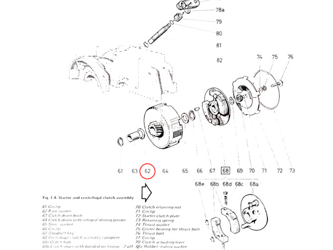 Kupplung Puch Maxi / E50 Passscheibe Hinten 17*24 product