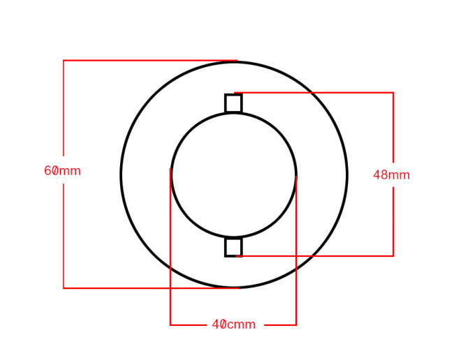 Fuel cap bajonet 40mm Puch X30 / MV / Monza / Cobra tank with Puch logo product