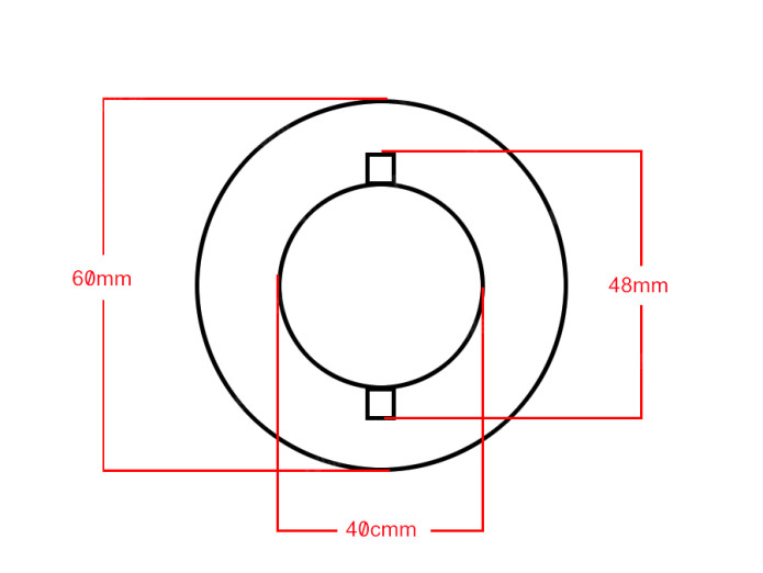 Fuel cap bajonet 40mm Puch X30 / MV / Monza / Cobra tank with Puch logo