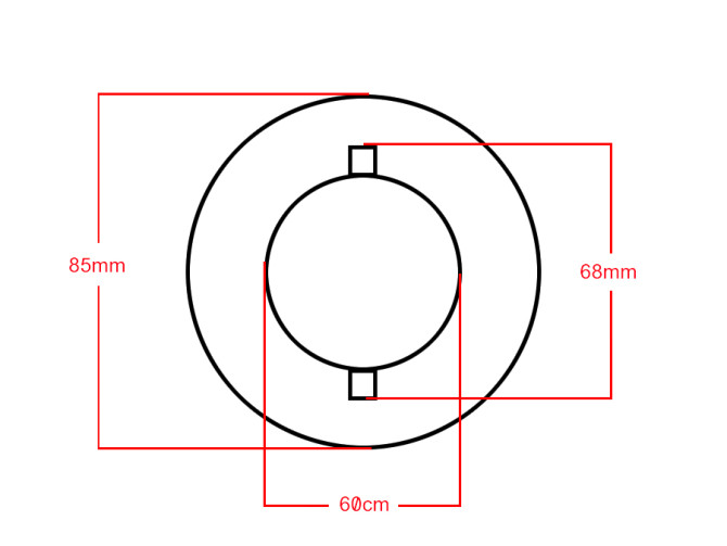 Fuel cap bajonet lock 60mm Puch VZ / VS / MC / M50 product