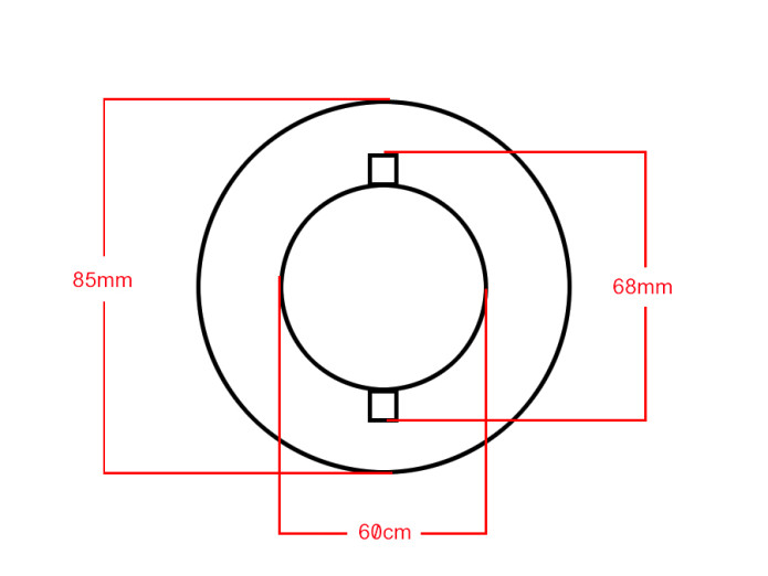 Tankdop bajonet 60mm Puch VZ / VS / MC / M50