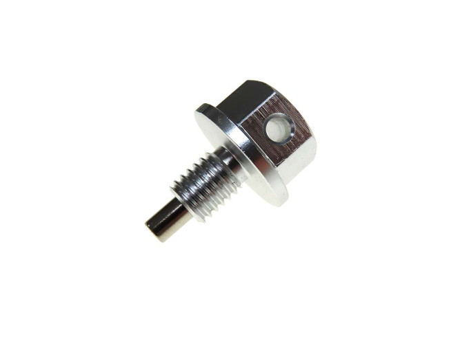 Oil drain plug M8x1.25 with magnet aluminium silver Racing  product