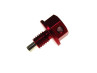 Oil drain plug M8x1.25 with magnet aluminium red Racing  thumb extra