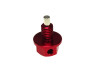 Oil drain plug M8x1.25 with magnet aluminium red Racing  thumb extra