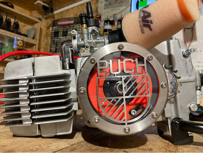 Puch Electrisch Vliegwieldeksel RVS Vliegwieldeksel Puch Maxi E50 / Z50 / ZA50 RVS