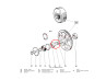 Seegerring tandwielas 17mm borging 6203 lager Puch Maxi / E50  thumb extra