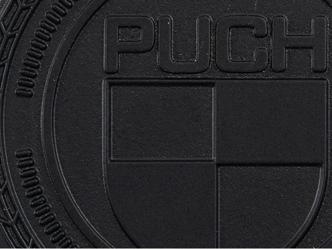 Badge / emblem Puch logo black 47mm RealMetal product