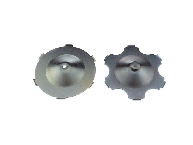 Clutch pressure plate Puch Maxi / E50 pedal start as original and lightweight race set product